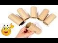 3 MANUALIDADES GENIALES CON ROLLOS DE PAPEL HIGIÉNICO (RECICLAJE)