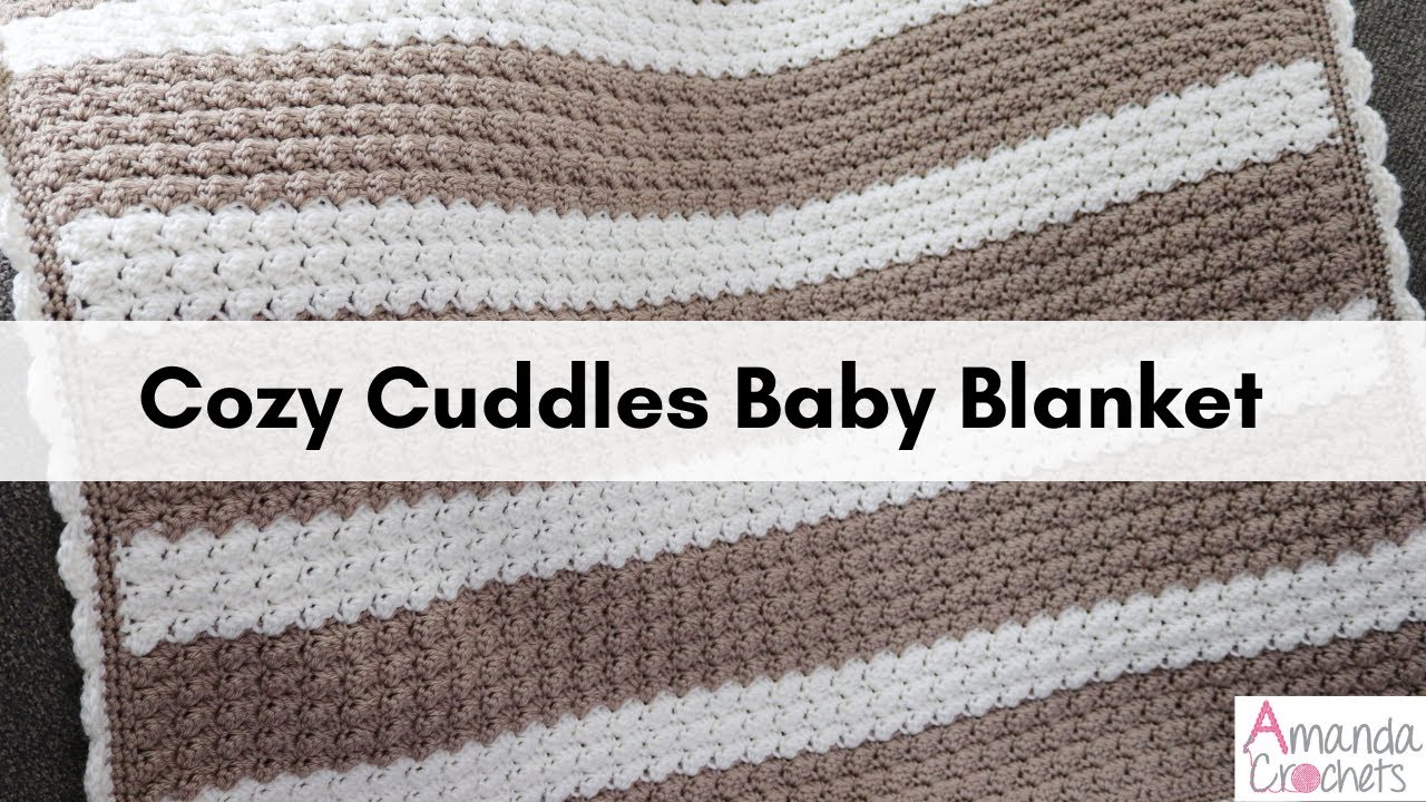 Cozy Cuddles Baby Blanket | Easy Crochet Baby Blanket | One Row Repeat |  