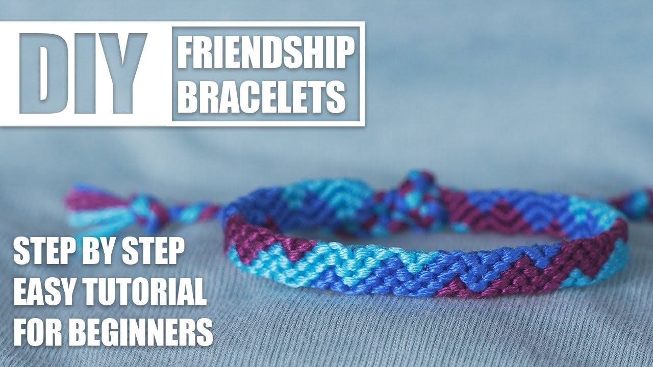 Twist Zigzag Simple Spiral Link Chain Macrame Friendship Bracelets | Easy  Tutorial for Beginner - YouTube