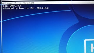 How to change boot order in  kali linux
