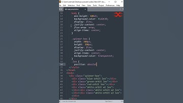 Spinner Orbits | HTML CSS