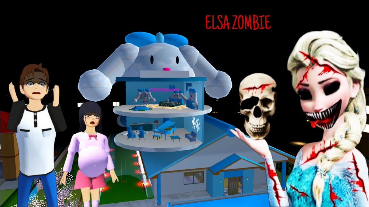 There's Horror Place ELSA Zombie Alive Haunting YUTAMIO Baby 😱| Sakuraschoolsimulator Horror Drama 👺
