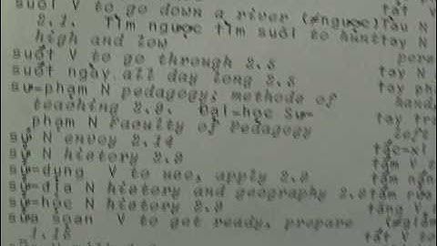 How to Look Up Words in a Vietnamese Dictionary Part 5/6