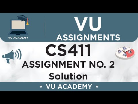 CS411 Assignment No. 2 Spring 2022 Solution by VU ACADEMY