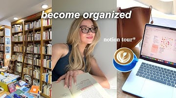 how I organize my life & be productive as a college student | notion tour + free template 🫶🏼