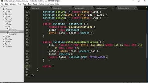Google map api in php/mysql part 4: update latitude longitude in database using ajax