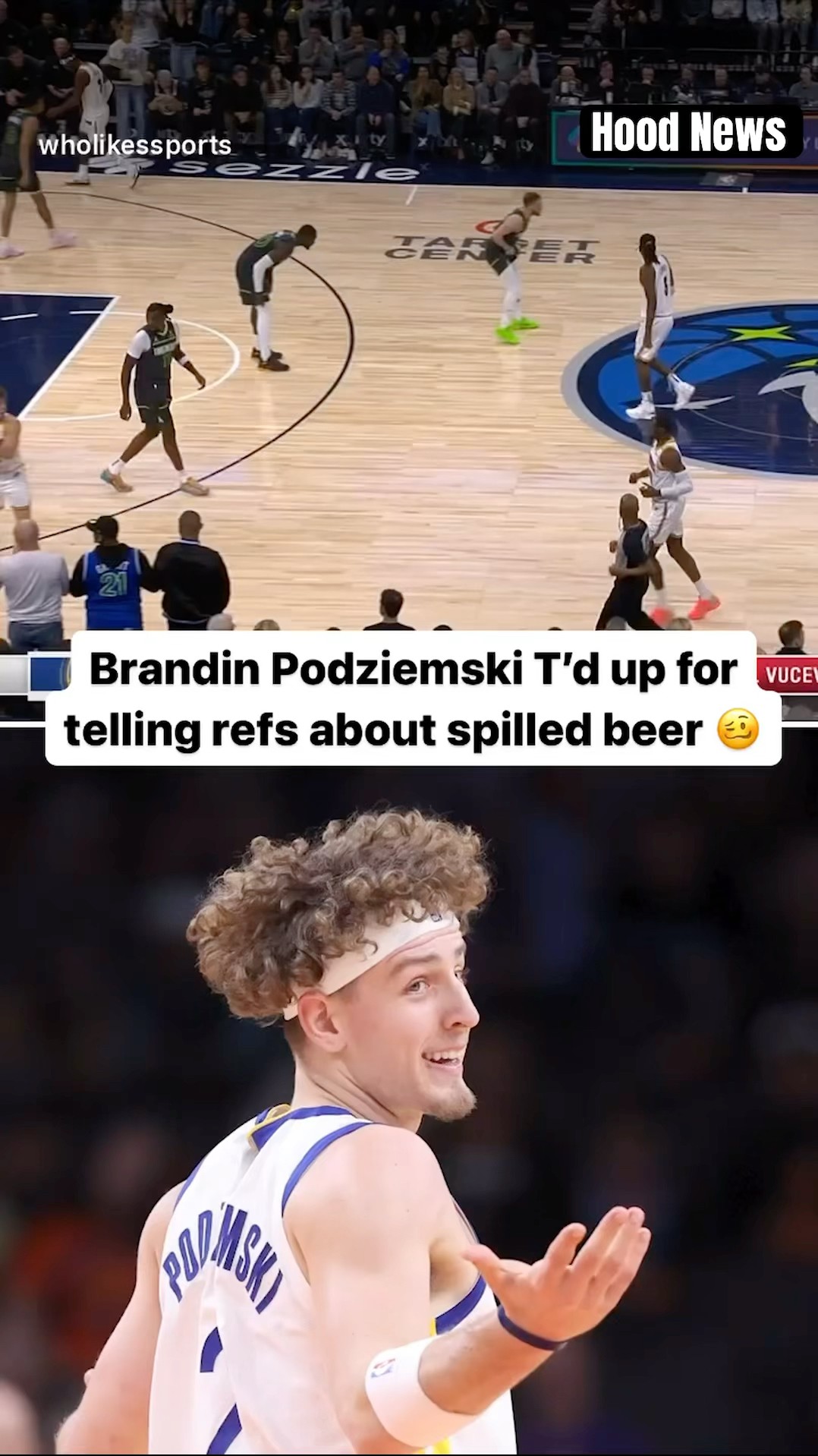 Will the NBA ever fire the referees #hoodnews #nba #brandinpodziemski #warriors #timberwolves #how