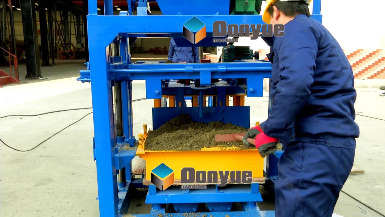 QT40-1 manual  cheap cement concrete hollow block solid brick, paver  making machine