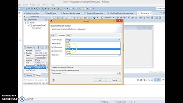 Manually changing the JSpinner limits in eclipse