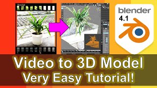 Video to 3D Model in Blender | Photogrammetry | Adobe Substance 3D Sampler