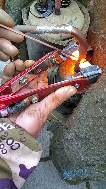 Cooling copper pipe welding process- Good tools and machinery make work easy