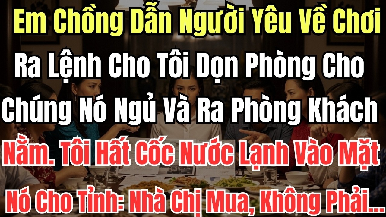 Em Chồng Dẫn Người Yêu Về Chơi. Ra Lệnh Cho Tôi Dọn Phòng Cho Chúng Nó Ngủ Và Ra Phòng Khách Nằm