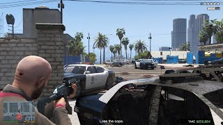 GTA V The Lost MC Clubhouse Heist + 10 Star Police Chase Escape(RDE 4.0.1)