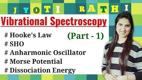 Vibrational Spectroscopy|Harmonic Anharmonic Oscillator|Morse potential|Dissociation energy Hindi
