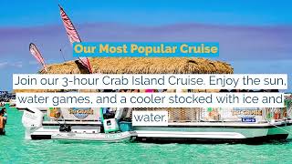 Experience the Ultimate Tiki Boat Adventure To Crab Island - Party Boat