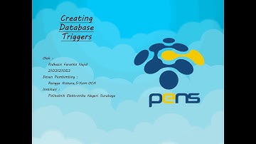 Praktikum 13 - Database Trigger