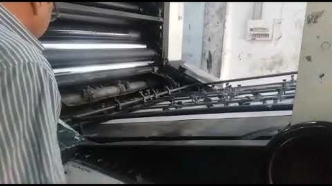 Printing Process 1986 komori Lithrone L440 -4 Color Sheetfed offset printing machine 918296480078