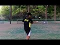 ソフトテニス 全日本U17合宿2016 練習 乱打 広岡(上宮高校)ー北本(高田商業高校)