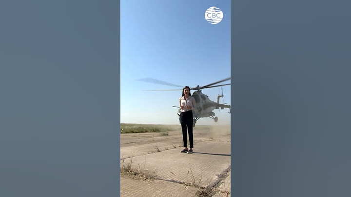 Военный #вертолёт чуть не сбил азербайджанскую журналистку телеканала CBC