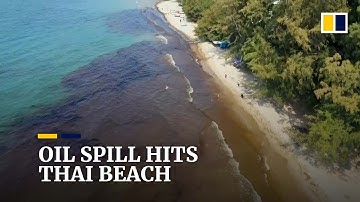 State of emergency declared after oil spill contaminates beach in eastern Thailand