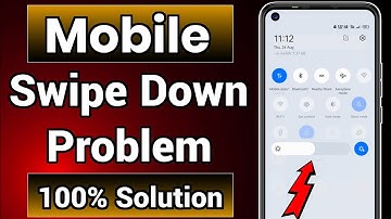 Android Swipe Down Menu Not Working Problem Solution | Mobile Swipe Down Problem Solve