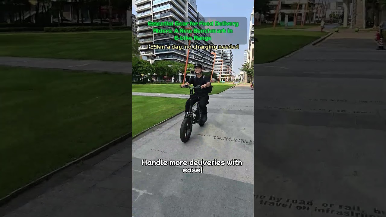 Essential Gear for Food Delivery Riders A New Benchmark in E bike Range 