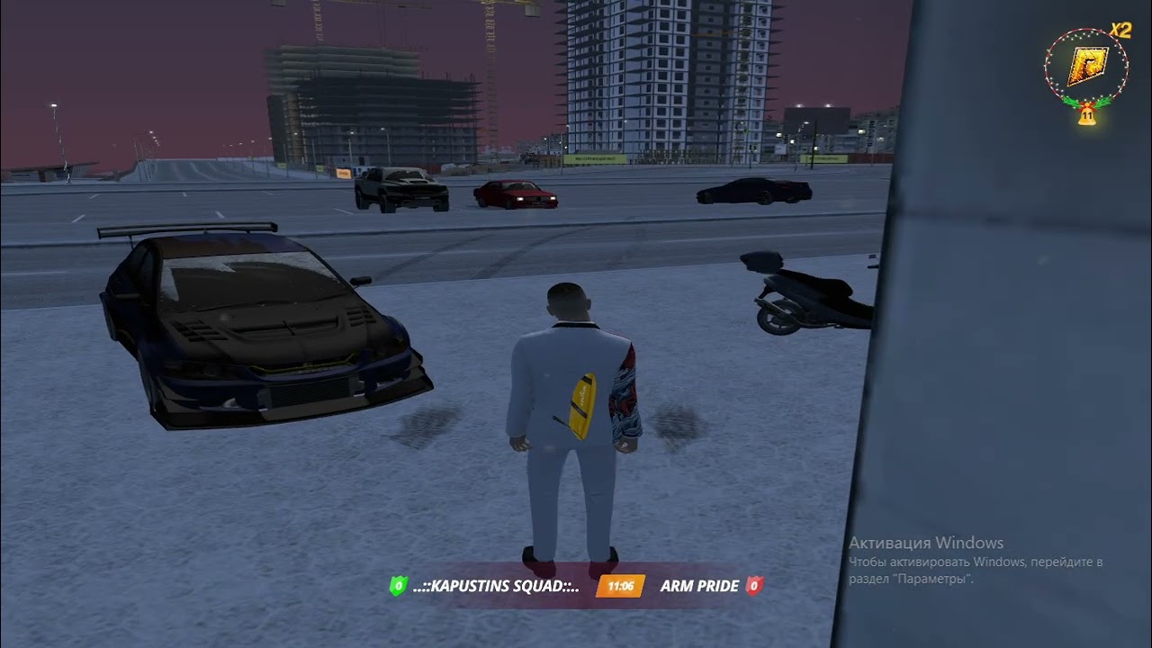 Радмир 11, таран машиной