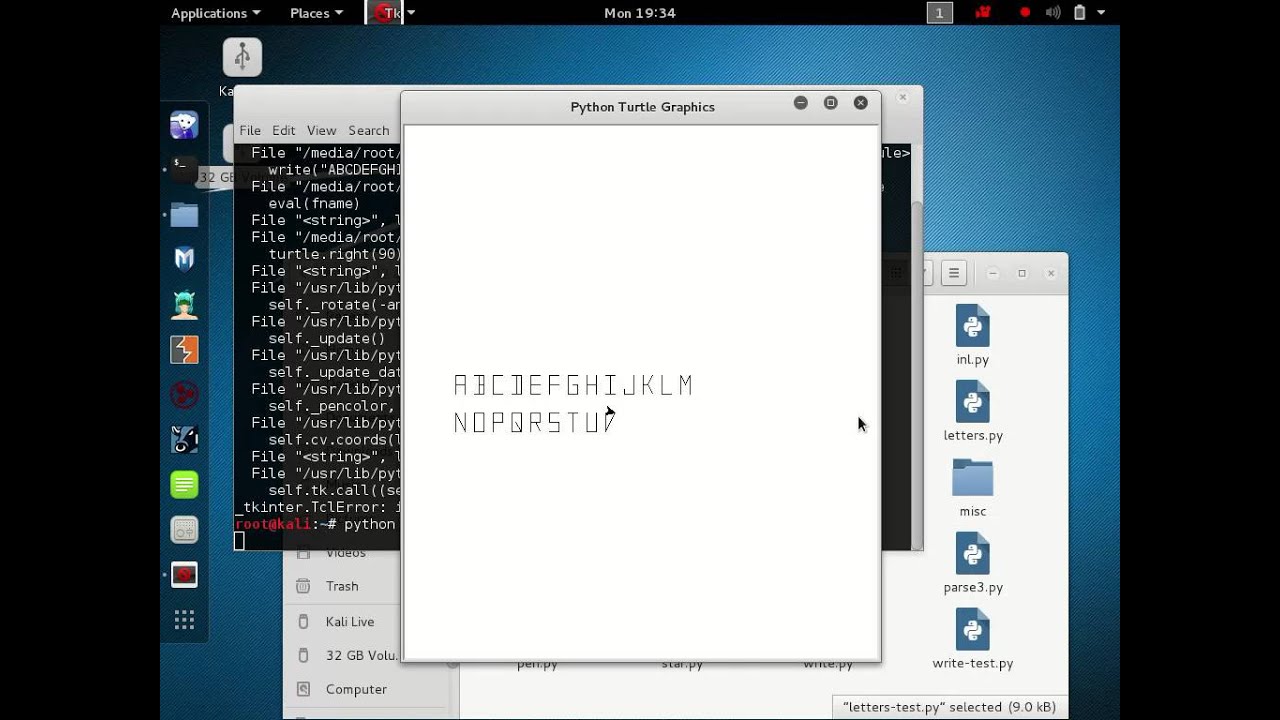 Letters Library for Python Turtle - YouTube