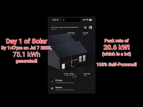 Видео: TinkerTry's biggest project ever, first full day of solar went very well!