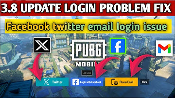 Pubg mobile Facebook login problem after 3.8 update ll Pubg login problem fix ll Pubg Facebook login