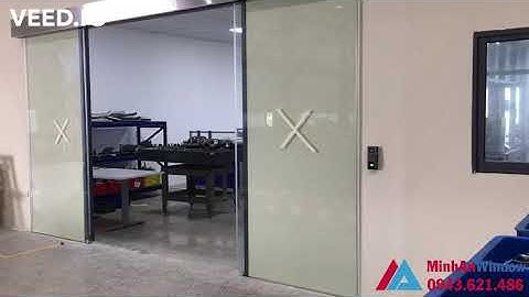 Cửa kính tự động, kiểm soát ra vào vân tay - Minh An Window