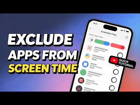 How to Exclude Apps from Screen Time on iPhone