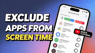 How to Exclude Apps from Screen Time on iPhone