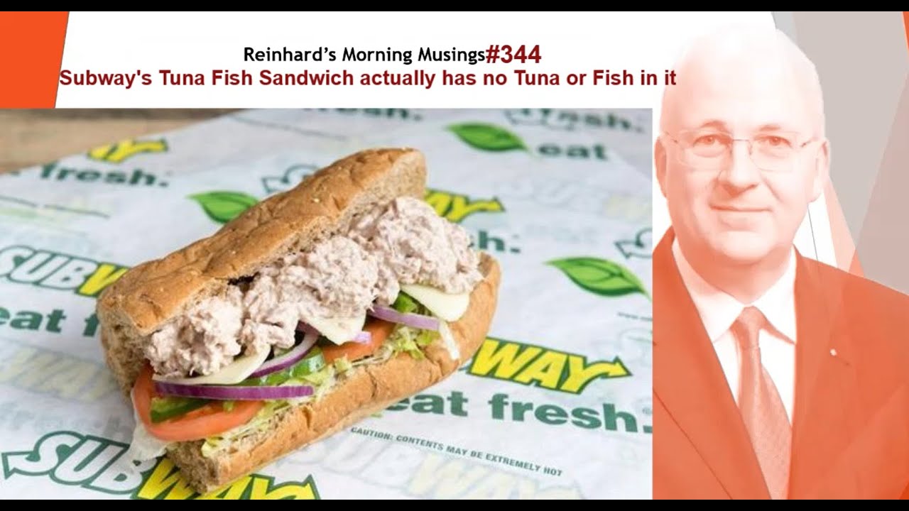 There S Actually No Tuna In Subway S Tuna Fish Sandwich Or Fish Youtube