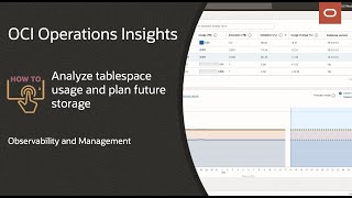 OCI Ops Insights:  How to analyze tablespace usage and plan future storage