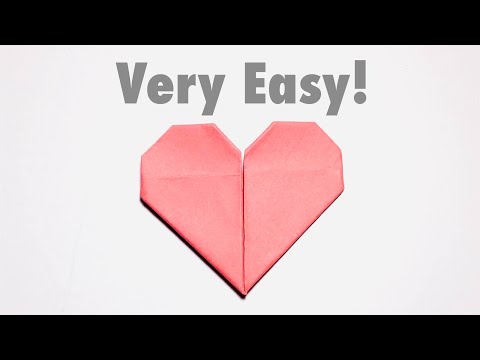 Sticky Note Origami Heart - YouTube