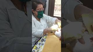 laser application!painless bloodless&amp; injectionless almost one day recovery # dentallasers #dentist