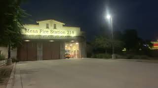Mesa fire an medical department engine 223 responding code 2 to alarm gas with engine 203