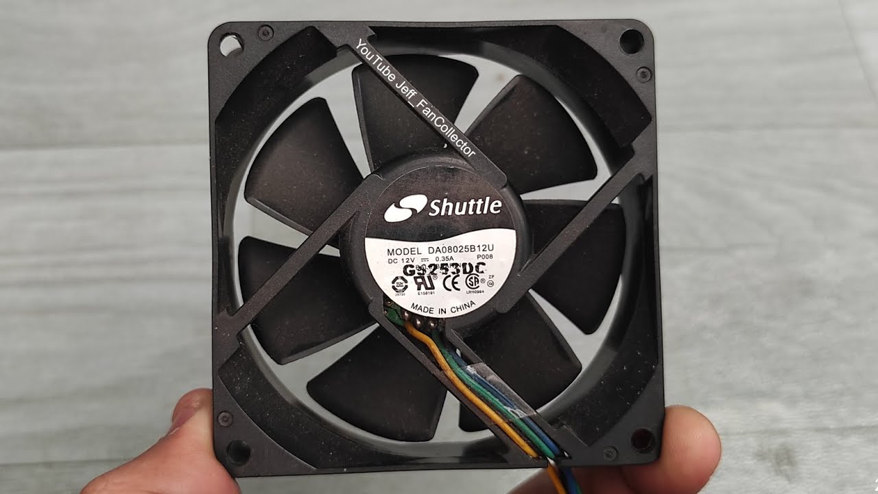 Shuttle PC Fan by AVC DA08025B12U 12V 0.35A 4200rpm 4wire DBB Made