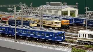 JR仕様の14系特急客車をいろいろな機関車とNゲージレイアウトで楽しむ