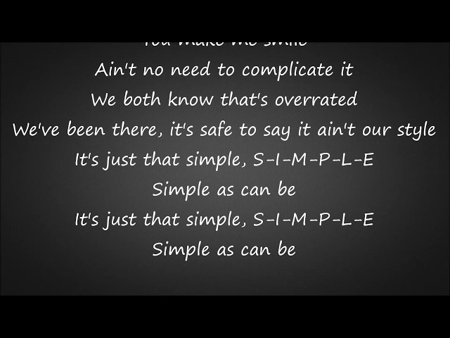 Simple - Florida Georgia Line Lyrics class=