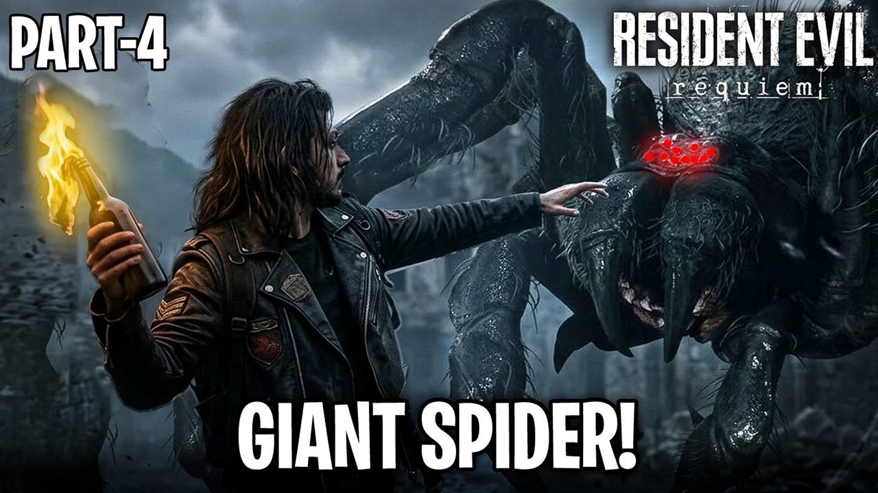 FIGHTING GIANT SPIDER! | Resident Evil Requiem | Part 4