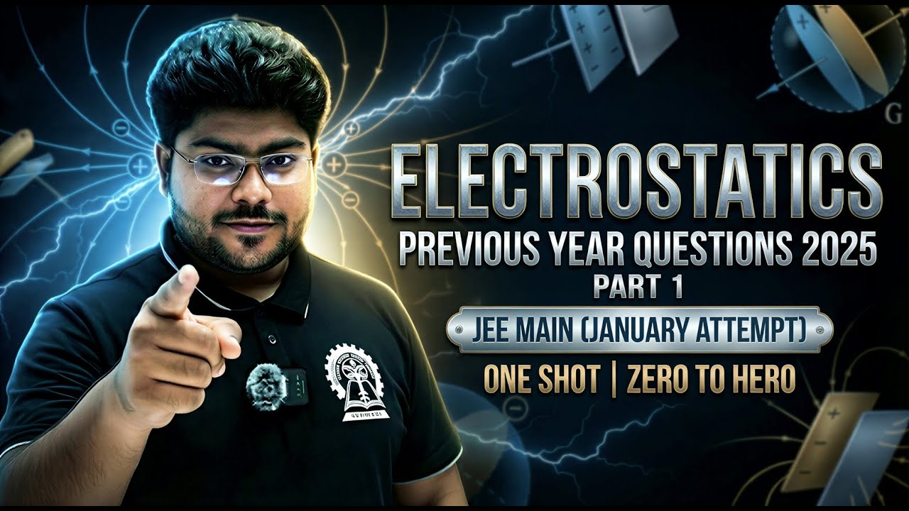 Electrostatics PYQs 2025 LIVE [Part-1] 🔥 | JEE Main January| JEE 2026 Physics One Shot