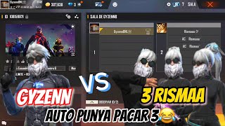 GYZENN VS 3 RISMAA😍AUTO PUNYA PACAR 3😂