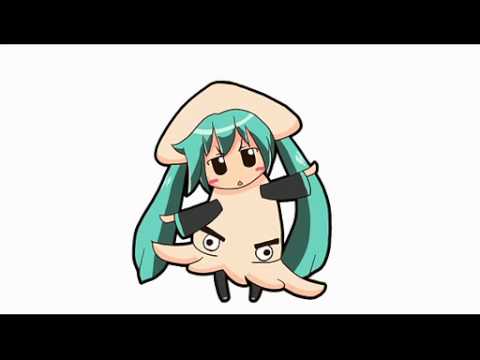 【初音ミク】あたりめ　3Dから2Dへ