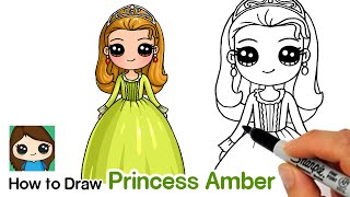 How to Draw Princess Amber | Sofia the First screenshot 4