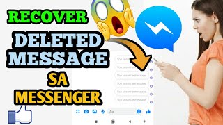 PAANO MABABASA ANG DELETED MESSAGE SA MESSENGER / RECOVER DELETED MESSAGE IN MESSENGER screenshot 4