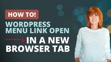 Make a WordPress menu link open in a new browser tab