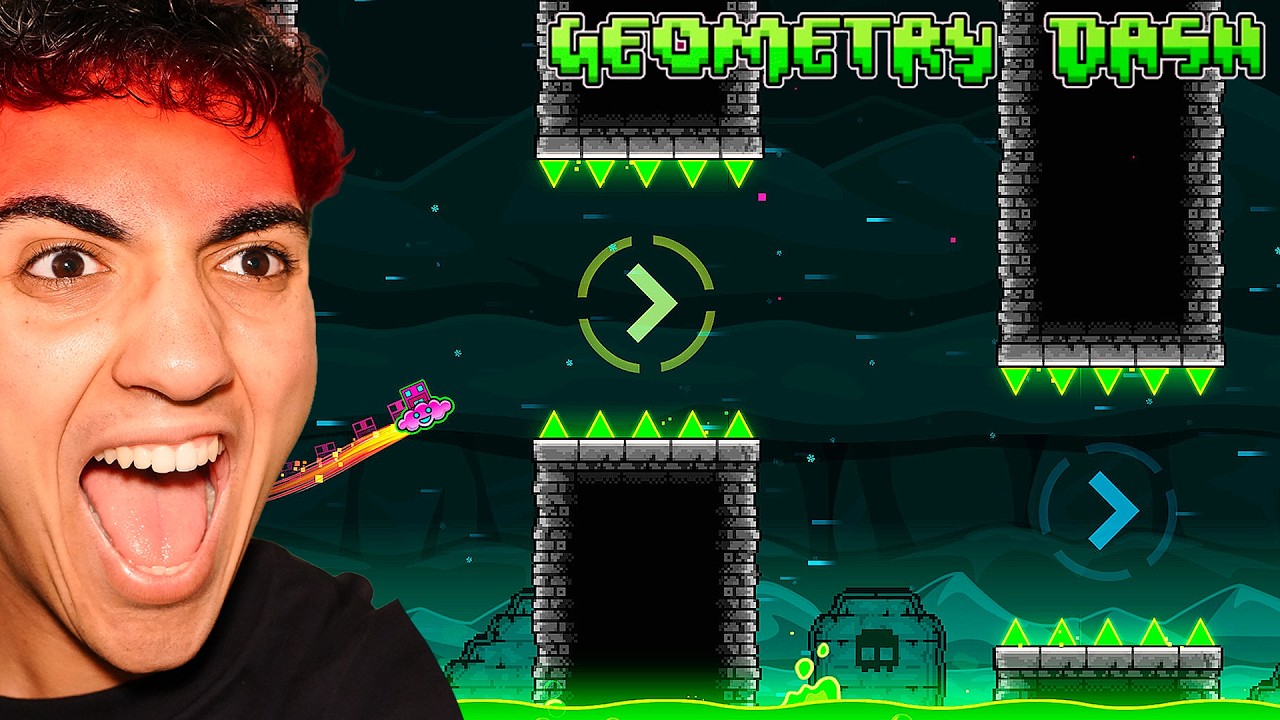 I Played GEOMETRY DASH for The FIRST TIME... - YouTube