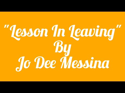"Lesson In Leavin'"- Jo Dee Messina(Cover)